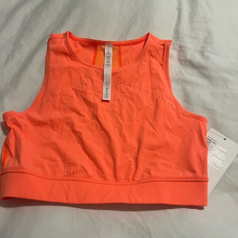 NWT Lululemon Hotty Hot Cropped Tank Sz 8